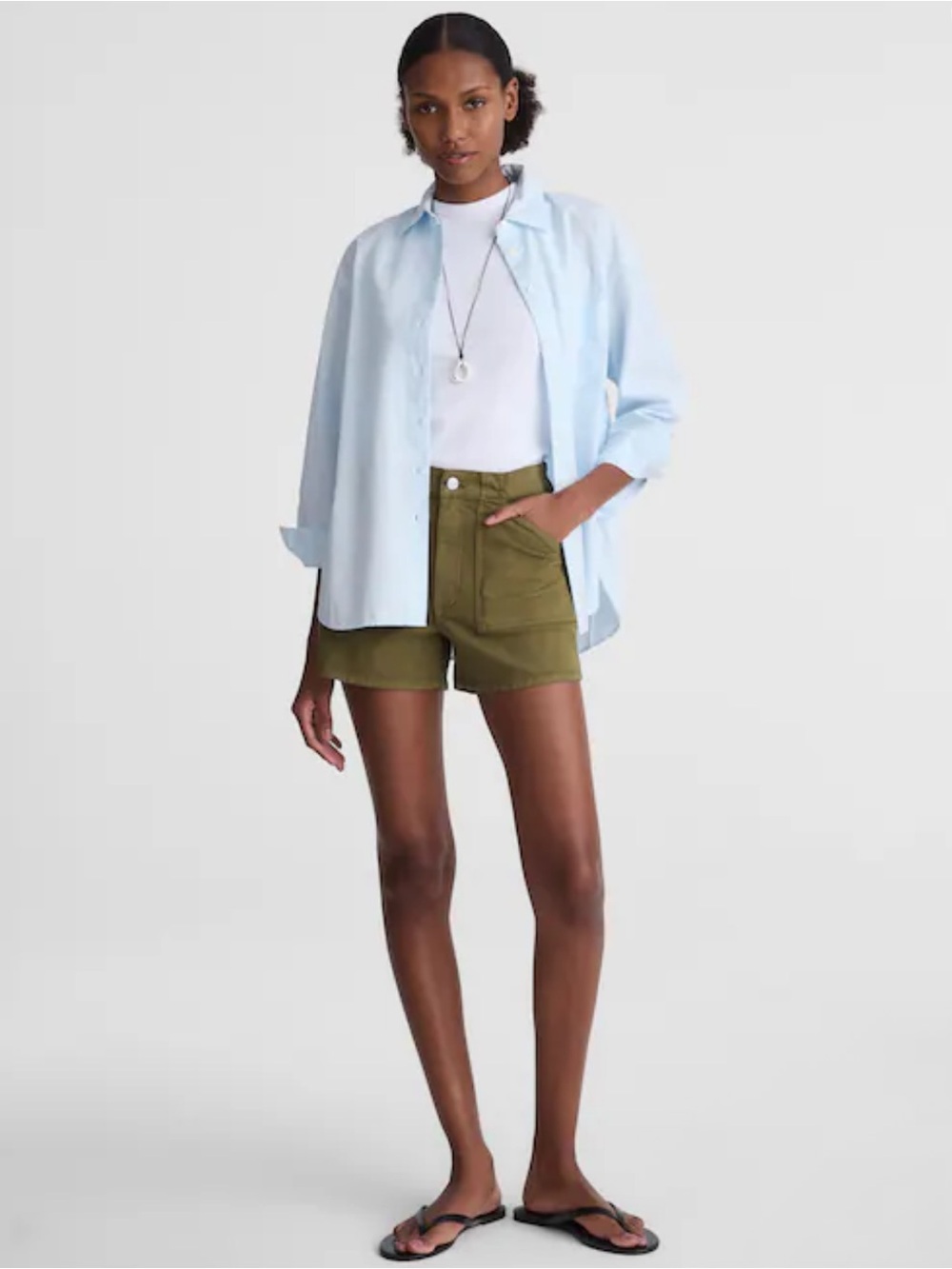 Madewell The Perfect Vintage Utility Short - Chateau OliveComfort Stretch
